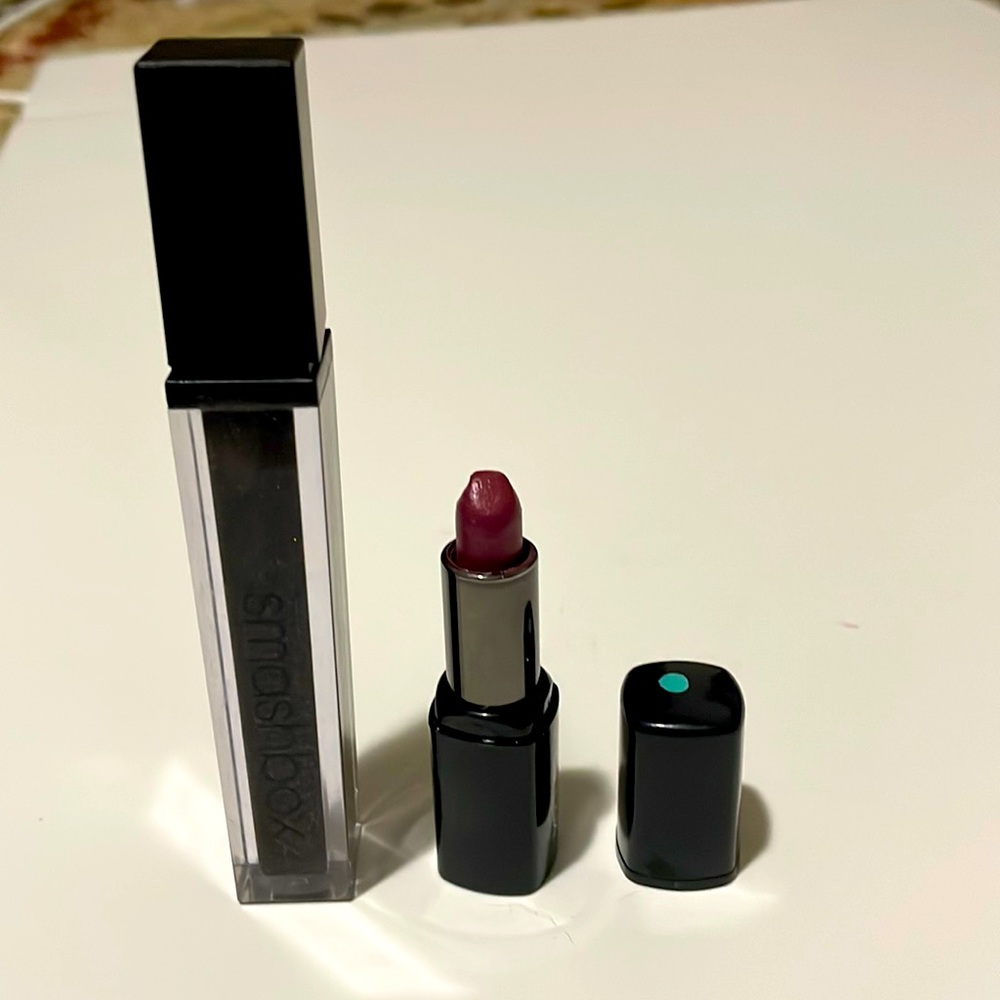 Smash box sample lipstick and full size limited edition gloss